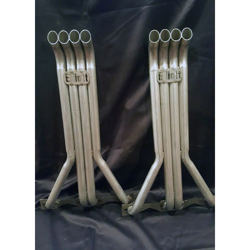 V8 4 in a row Headers 1 1/2 inch Primary Pipes with Turnouts (8 Cylinder Headers) by www.elliottsmotorsports.com