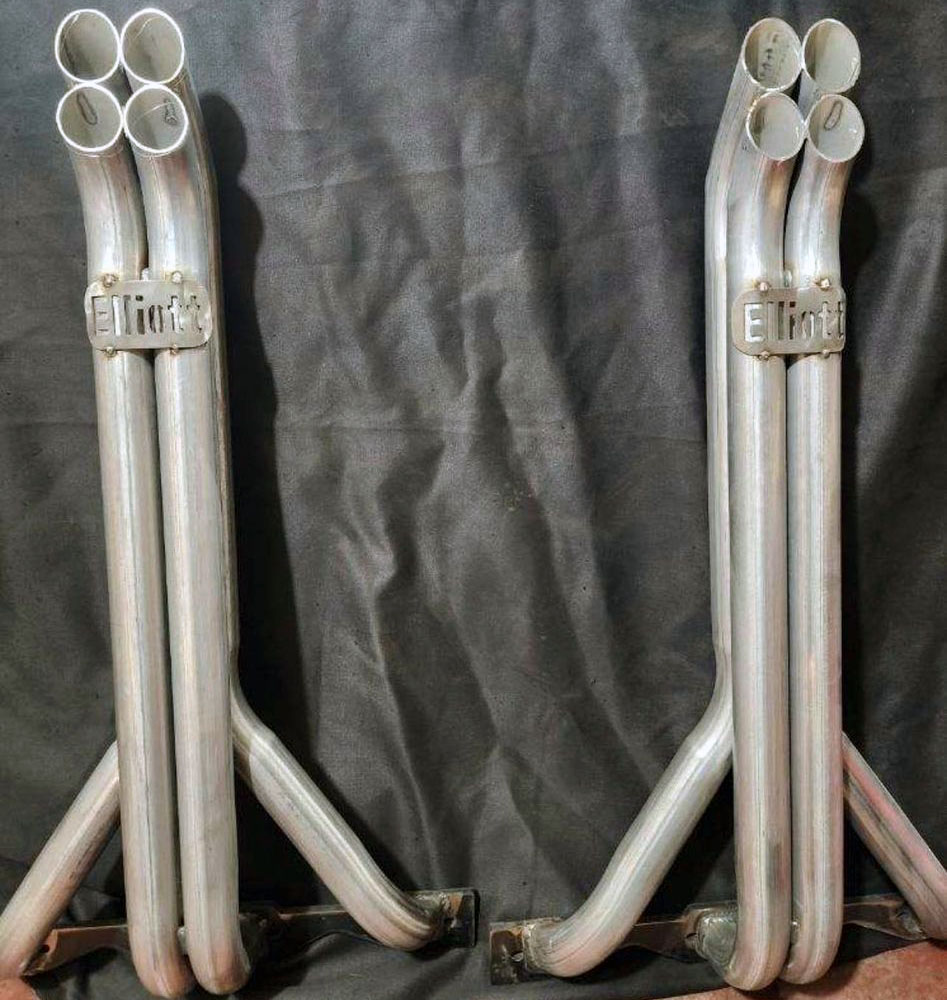 V8 4 Pack Headers with Turnouts (8 Cylinder Headers) by